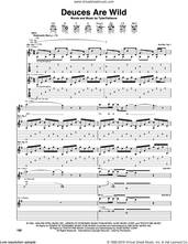 Cover icon of Deuces Are Wild sheet music for guitar (tablature) by Aerosmith, Jim Vallance and Steven Tyler, intermediate skill level