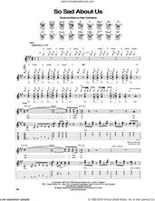 Cover icon of So Sad About Us sheet music for guitar (tablature) by The Who and Pete Townshend, intermediate skill level