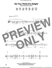 Cover icon of Do You Think It's Alright sheet music for guitar (tablature) by The Who and Pete Townshend, intermediate skill level