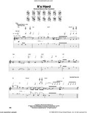 Cover icon of It's Hard sheet music for guitar (tablature) by The Who and Pete Townshend, intermediate skill level