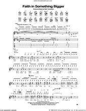Cover icon of Faith In Something Bigger sheet music for guitar (tablature) by The Who and Pete Townshend, intermediate skill level