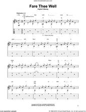 Cover icon of Fare Thee Well sheet music for guitar solo, intermediate skill level