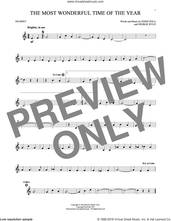 Cover icon of The Most Wonderful Time Of The Year sheet music for trumpet solo by George Wyle, Andy Williams, Eddie Pola and George Wyle & Eddie Pola, intermediate skill level