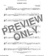 Cover icon of Surfin' U.S.A. sheet music for flute solo by The Beach Boys and Chuck Berry, intermediate skill level