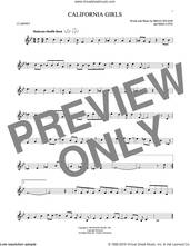 Cover icon of California Girls sheet music for clarinet solo by The Beach Boys, David Lee Roth, Brian Wilson and Mike Love, intermediate skill level
