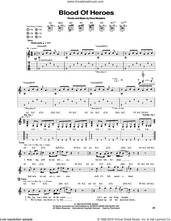 Cover icon of Blood Of Heroes sheet music for guitar (tablature) by Megadeth, Dave Ellefson, Dave Mustaine, Martin Friedman and Nick Menza, intermediate skill level