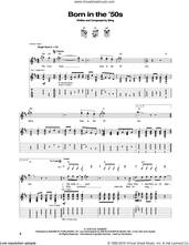 Cover icon of Born In The 50's sheet music for guitar (tablature) by The Police and Sting, intermediate skill level