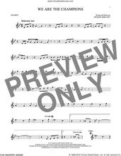 Cover icon of We Are The Champions sheet music for trumpet solo by Queen and Freddie Mercury, intermediate skill level