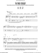Cover icon of In The Clear sheet music for guitar (tablature) by Foo Fighters, Chris Shiflett, Dave Grohl, Georg Ruthenberg, Nate Mendel and Taylor Hawkins, intermediate skill level