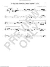 Cover icon of It's Just Another New Year's Eve sheet music for clarinet solo by Barry Manilow and Marty Panzer, intermediate skill level