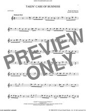 Cover icon of Takin' Care Of Business sheet music for alto saxophone solo by Bachman-Turner Overdrive and Randy Bachman, intermediate skill level