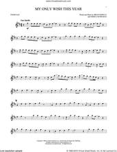Cover icon of My Only Wish This Year sheet music for tenor saxophone solo by Britney Spears, Brian Kierulf and Joshua Schwartz, intermediate skill level