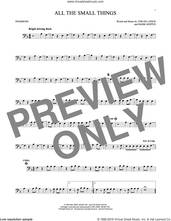 Cover icon of All The Small Things sheet music for trombone solo by Blink 182, Mark Hoppus, Tom DeLonge and Travis Barker, intermediate skill level
