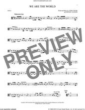 Cover icon of We Are The World sheet music for viola solo by Michael Jackson, USA For Africa, Lionel Richie and Lionel Richie & Michael Jackson, intermediate skill level