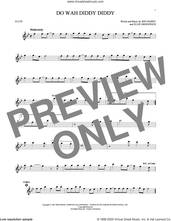 Cover icon of Do Wah Diddy Diddy sheet music for flute solo by Manfred Mann, Ellie Greenwich and Jeff Barry, intermediate skill level