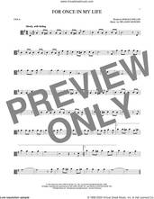 Cover icon of For Once In My Life sheet music for viola solo by Stevie Wonder, Orlando Murden and Ron Miller, intermediate skill level