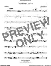 Cover icon of I Write The Songs sheet music for trombone solo by Barry Manilow and Bruce Johnston, intermediate skill level