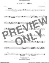 Cover icon of Maybe I'm Amazed sheet music for cello solo by Paul McCartney, intermediate skill level
