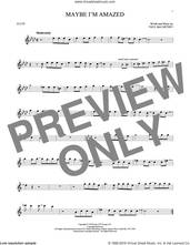 Cover icon of Maybe I'm Amazed sheet music for flute solo by Paul McCartney, intermediate skill level
