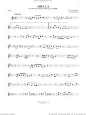 Cover icon of America sheet music for violin solo by Neil Diamond, intermediate skill level