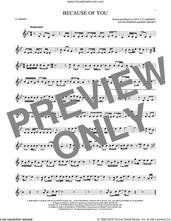 Cover icon of Because Of You sheet music for clarinet solo by Kelly Clarkson, Ben Moody and David Hodges, intermediate skill level