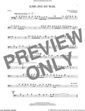 Cover icon of Jump, Jive An' Wail sheet music for cello solo by Louis Prima and Brian Setzer, intermediate skill level