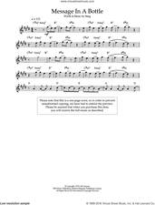 Cover icon of Message In A Bottle sheet music for voice and other instruments (fake book) by The Police and Sting, intermediate skill level