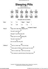 Cover icon of Sleeping Pills sheet music for guitar (chords) by Suede, Bernard Butler and Brett Anderson, intermediate skill level