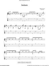 Cover icon of Andante sheet music for guitar solo (chords) by Matteo Carcassi, classical score, easy guitar (chords)