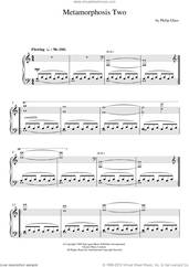 Cover icon of Metamorphosis Two sheet music for piano solo by Philip Glass, classical score, intermediate skill level