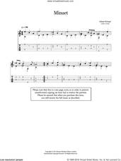 Cover icon of Minuet sheet music for guitar solo (chords) by Johann Philipp Krieger, classical score, easy guitar (chords)