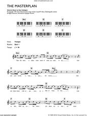 Cover icon of The Masterplan sheet music for piano solo (chords, lyrics, melody) by Oasis and Noel Gallagher, intermediate piano (chords, lyrics, melody)