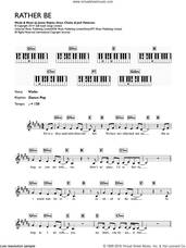 Cover icon of Rather Be sheet music for piano solo (chords, lyrics, melody) by Clean Bandit, Grace Chatto, Jack Patterson and James Napier, intermediate piano (chords, lyrics, melody)