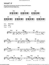 Cover icon of What If? sheet music for piano solo (chords, lyrics, melody) by Coldplay, Chris Martin, Guy Berryman, Jon Buckland and Will Champion, intermediate piano (chords, lyrics, melody)
