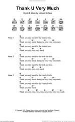 Cover icon of Thank U Very Much sheet music for guitar (chords) by Scaffold and Michael McGear, intermediate skill level