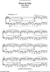 Cover icon of River and Falls sheet music for piano solo by Sarah Class, intermediate skill level