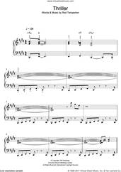 Cover icon of Thriller sheet music for piano solo by Michael Jackson and Rod Temperton, easy skill level