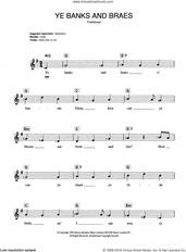 Cover icon of Ye Banks And Braes sheet music for piano solo (chords, lyrics, melody), intermediate piano (chords, lyrics, melody)