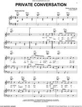 Cover icon of Private Conversation sheet music for voice, piano or guitar by Lyle Lovett, intermediate skill level