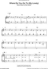 Cover icon of Where Do You Go To (My Lovely) sheet music for piano solo by Peter Sarstedt, easy skill level