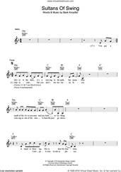 Cover icon of Sultans Of Swing sheet music for voice and other instruments (fake book) by Dire Straits and Mark Knopfler, intermediate skill level