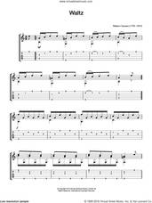 Cover icon of Waltz sheet music for guitar solo (chords) by Matteo Carcassi, classical score, easy guitar (chords)
