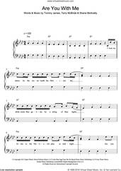 Cover icon of Are You With Me sheet music for piano solo by Lost Frequencies, Shane McAnally, Terry McBride and Tommy James, easy skill level