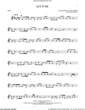 Cover icon of Let It Be sheet music for horn solo by The Beatles and John Lennon, intermediate skill level