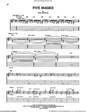 Cover icon of Five Magics sheet music for guitar (tablature) by Megadeth and Dave Mustaine, intermediate skill level