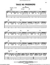 Cover icon of Take No Prisoners sheet music for guitar (tablature) by Megadeth and Dave Mustaine, intermediate skill level