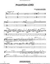 Cover icon of Phantom Lord sheet music for bass (tablature) (bass guitar) by Metallica, Dave Mustaine, James Hetfield and Lars Ulrich, intermediate skill level