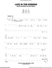 Cover icon of Late In The Evening sheet music for ukulele (chords) by Paul Simon, intermediate skill level