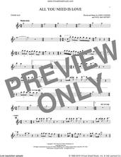 Cover icon of All You Need Is Love sheet music for tenor saxophone solo by The Beatles, John Lennon and Paul McCartney, wedding score, intermediate skill level