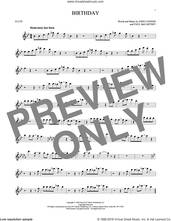 Cover icon of Birthday sheet music for flute solo by The Beatles, John Lennon and Paul McCartney, intermediate skill level